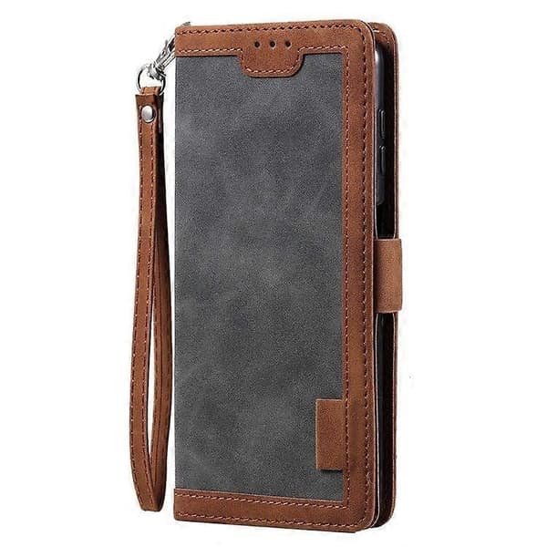 【03】til Samsung Galaxy A36 5G Pung Etui Stativ Læder Telefon Cover - Perfekt Grey