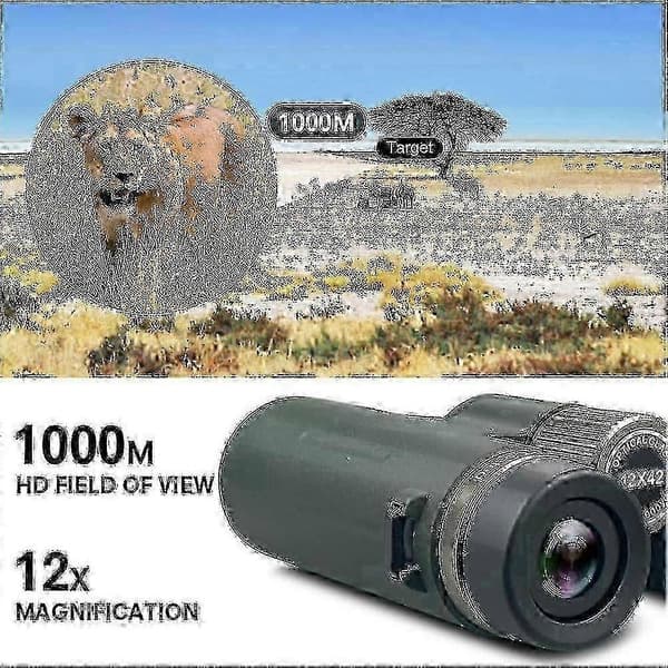 【03】12x42 HD Kikkert til Fuglekiggeri med BAK4 Prisme, Vandtæt & Anti-dug Design