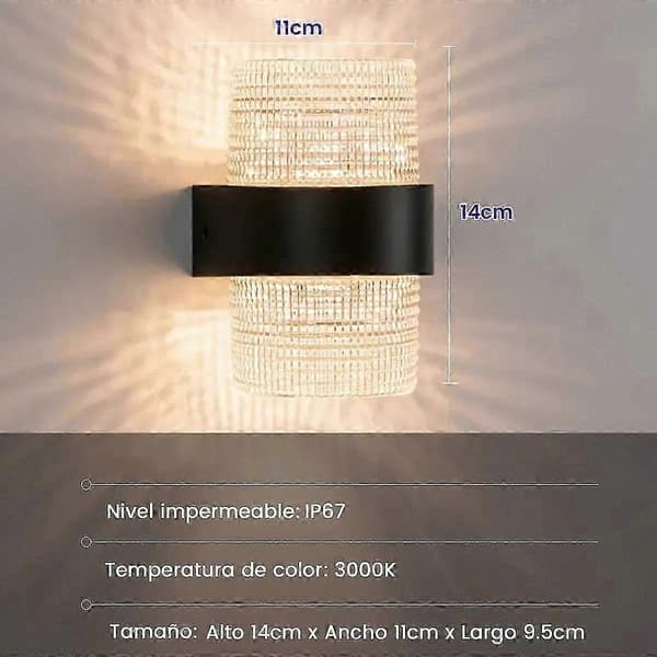 Vattentät utomhus LED-väggtvättare 127/220v varmvitt ljus, z