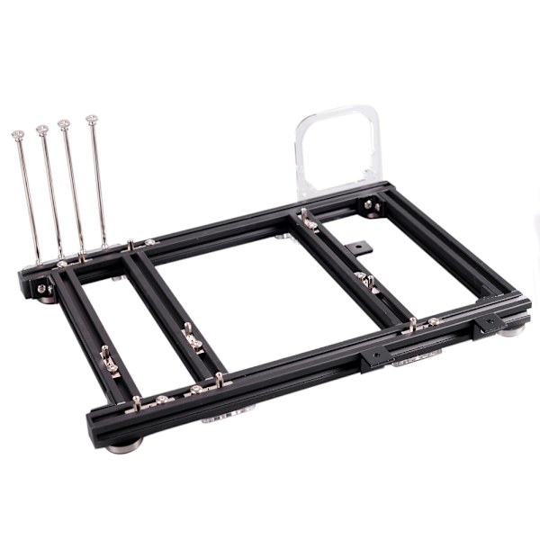 DIY Åbent Design Aluminium Legering M ATX Computer Kabinet Overclocking Test Platform (Fuld Sort S)