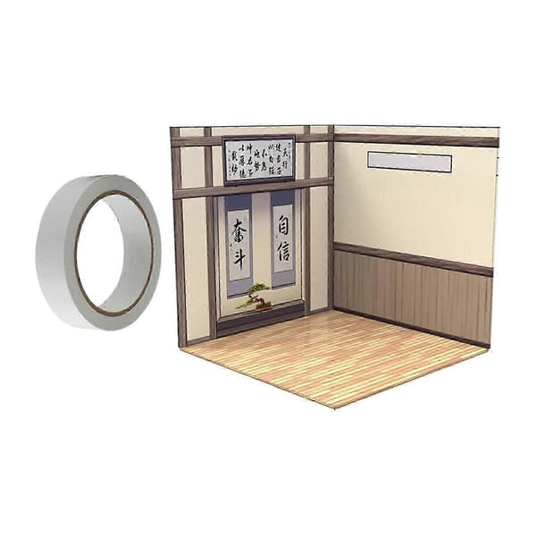 1/12 Skala Display Baggrund til Miniatur Actionfigurer & Trykstøbte Biler - Organiser Din Samling Study Room