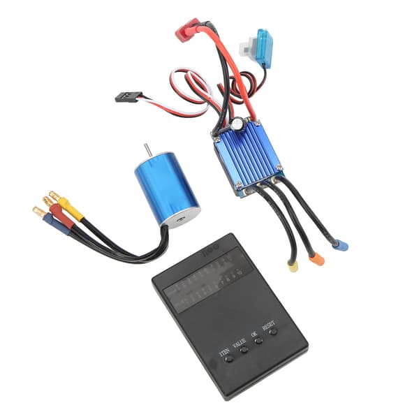 2435 4500KV Børsteløs Motor Programmeringskort 25A Børsteløs ESC til 1/16 1/18 RC Bil
