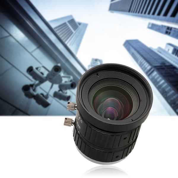 5MP HD Kameralins 8mm Brännvidd Manuell Bländare C-Mount Säkerhetsövervakning