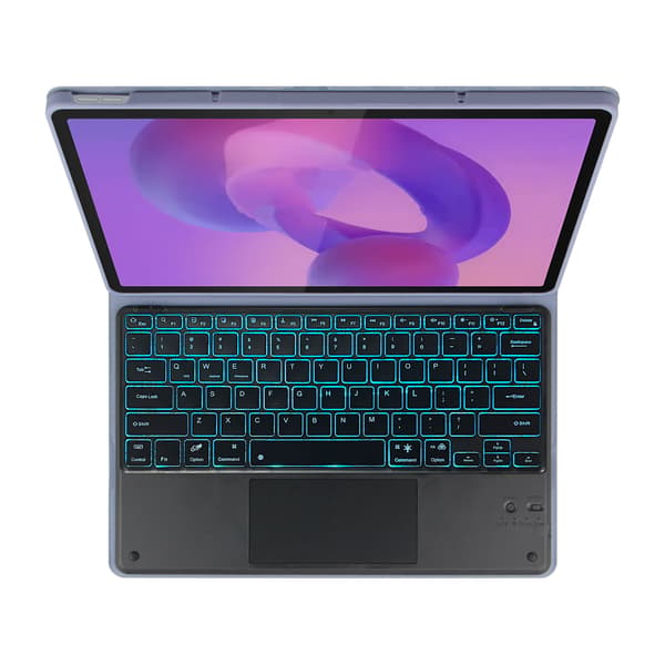 【03】Bluetooth-tastaturcover til Lenovo Idea Tab Pro 2025 12,7 tommer Black