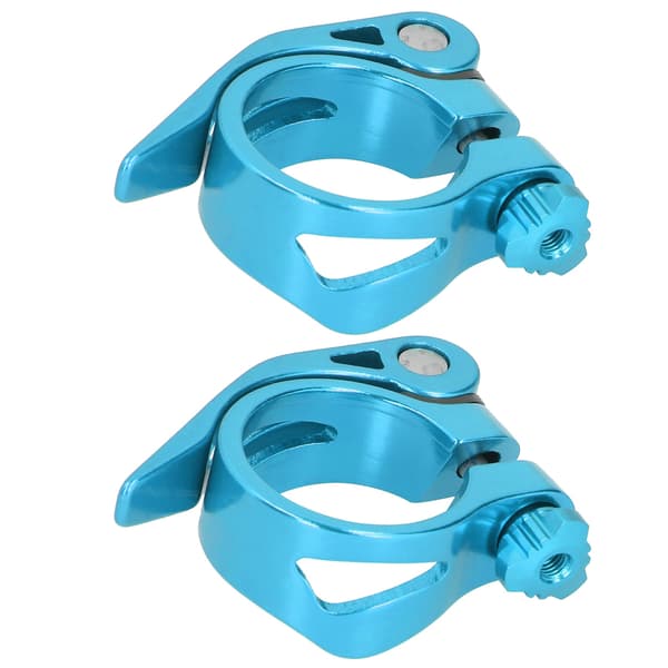 2 stk. 34,9 mm Mountain Road Bike Quick Release Sadelpind Klemme Rør Clip Tilbehør blå