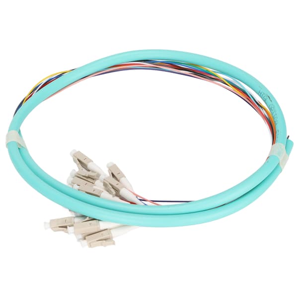 Fiberoptisk kabel 12 tråde keramisk ferrule lavt indføringstab single mode optisk fiber patch ledning til instrumentering