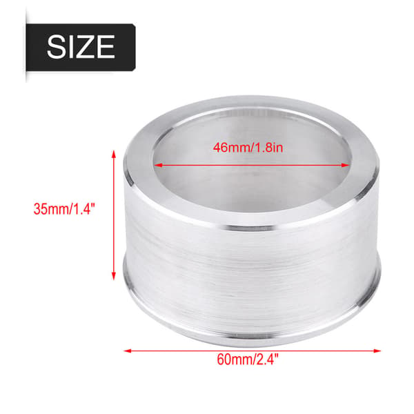 Motorcykel Udstødningsrørs Adapter Reducer 60mm til 51mm - Aluminium Lyddæmper Konnektor