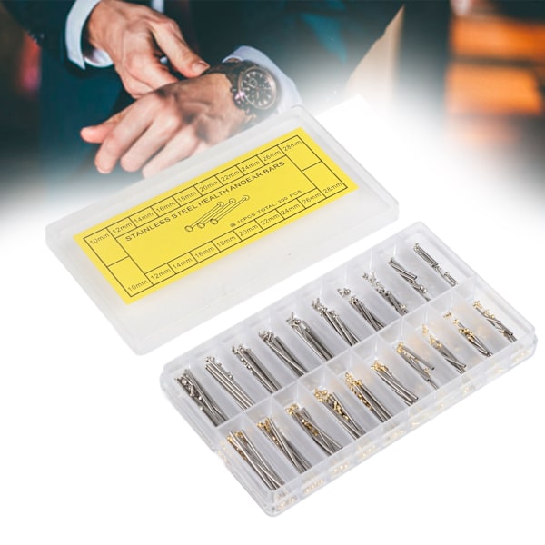 10MM‑28MM Klockarmbandsfjäderstift 1,3MM Armbandslänk Stål Urmakare Klockreparationsverktygssatser