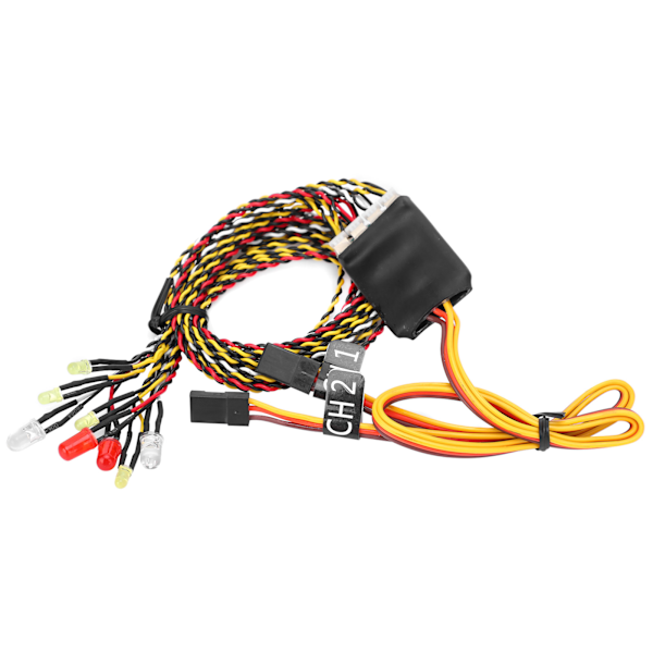 RC Crawler Køretøj 8LED Linkage Lys Gruppe Tilbehør til SCX10 D90 1/8 1/10 RC Bil