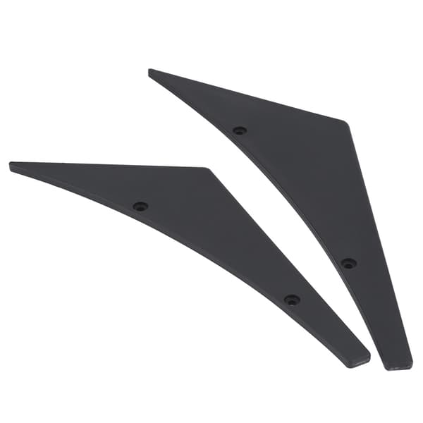 4 stk. Bil Front Kofanger Læbe Splitter Finner Canards Body Spoiler Universal Sort