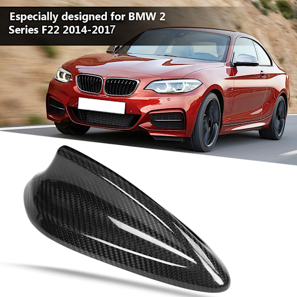 Bil Kolfiber Antenn Hajfena Skydd Trim för BMW F22 F30 F35 F34 F32 F33 F80