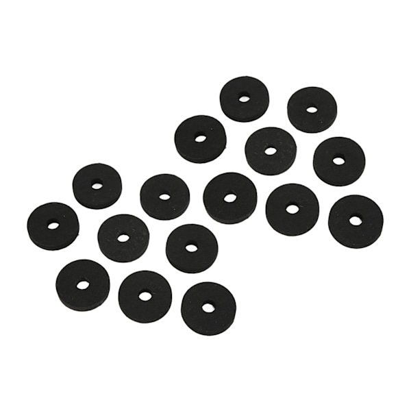 20 st/set Cymbal Ersättningstillbehör Plast Filt Cymbal Ärmar för De Flesta Trumset Svart