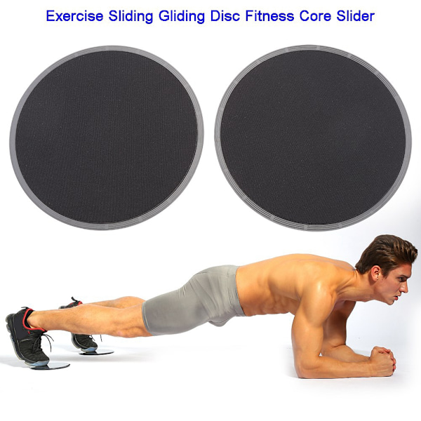 2 stk. Træningsglideplader Fitness Core Slider Sport Helkrops Træning