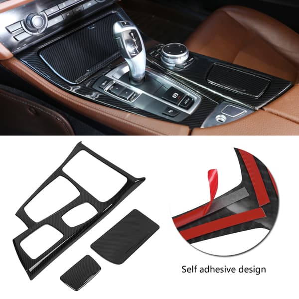 Bil Interiør Center Konsol Gear Shift Panel Cover Trim til BMW 5 Serie F10 2011-2016 (#3)