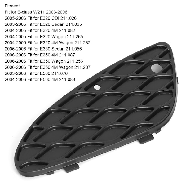 Främre stötfångargrill 2118850353 2118850253 Passar MercedesBenz EClass W211 E320 E350 E500