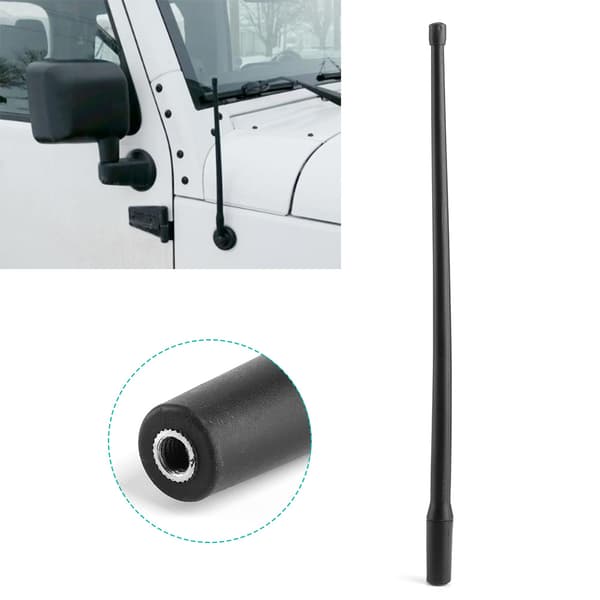 33 cm/12,99 tommer bilradioantenne fleksibel signalantenne passer til Jeep Wrangler