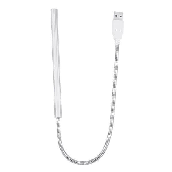 Bærbar Stilfuld Høj Lysstyrke USB 10 stk. LED Lampe Pærer Lys til PC/Laptop Sølv