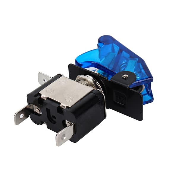 16 mm 1NO 1NC forbindelse 12V metal LED vippekontakt låsende trykknap