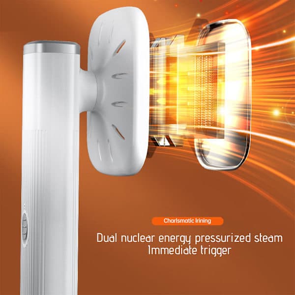 【03】Upgraded Portable Mini Steamer, 180 Degree Rotatable Handheld Steam Iron, Foldable Travel Iron for Clothes, Suitable for White