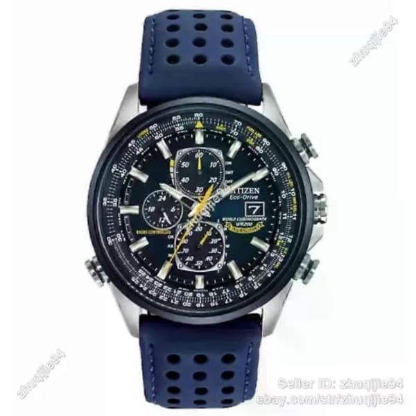 【03】NY Lyx CITIZEN Blue Angels Eco-Drive Klocka - Herrklocka Världskronograf