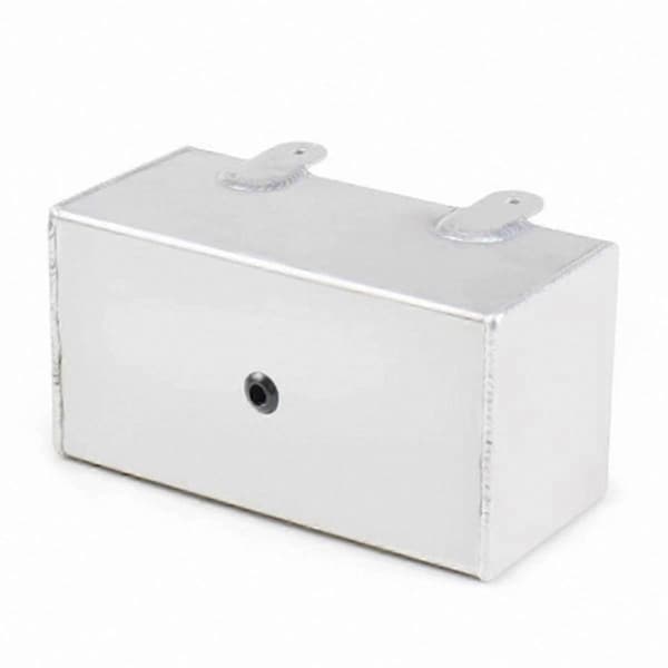 Universal 2L aluminium intercoolerbeholder til bilrudevaskersystem poleret finish Silver