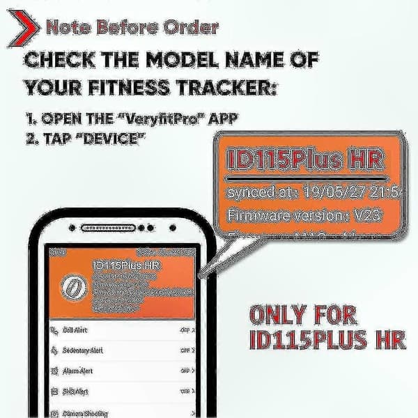2-pack ersättningsarmband för fitnesstracker smartklocka kompatibel med ID115Plus HR och VeryFit Pro-modellerna black