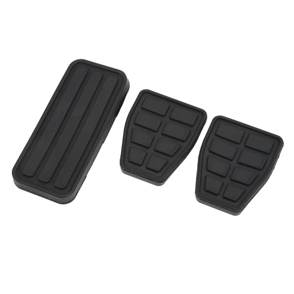 3 stk. Kobling Bremse Accelerator Pedal Pad Kit Gummi Sort Fleksibel Slidstærk Erstatning til T4 Transporter 1990‑2003