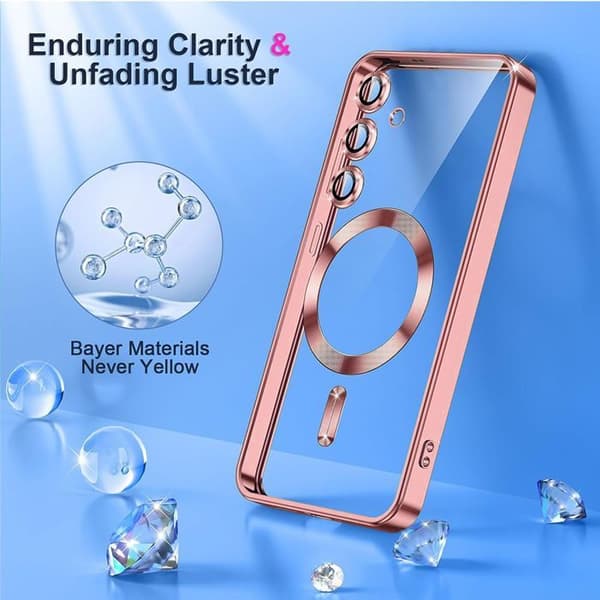 【03】Beskyttelsescover - BOOLING - til Samsung Galaxy A16 4G/5G - Rosa - Magnetisk Ring - Kamerabeskyttelse 9H Rosa
