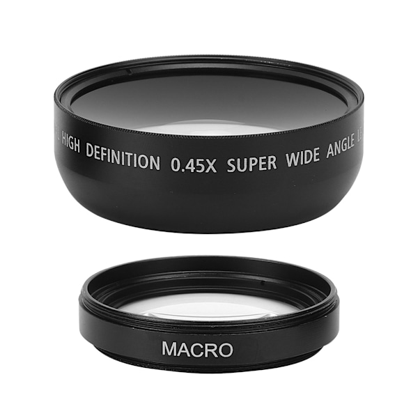 JSR&#8209;1155 Edistyksellinen 49MM 0.45X Laajakulma Makro-objektiivi Sopii Kaikkiin 49MM Halkaisijan Kameraobjektiiveihin