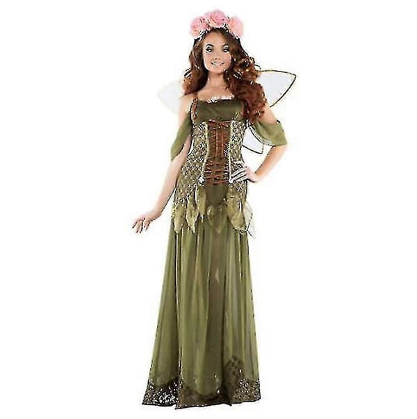 Skovprinsessekostume til voksne Halloween-alfekostumer S
