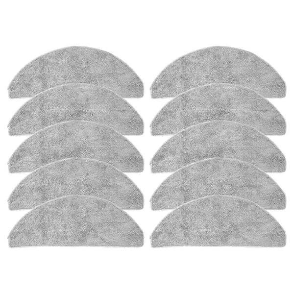 Reservdelar Moppdynor för Narwal Freo S Robotdammsugare Delar Tvättbar Mikrofiber Moppduk 10 st Gray 10 Pieces