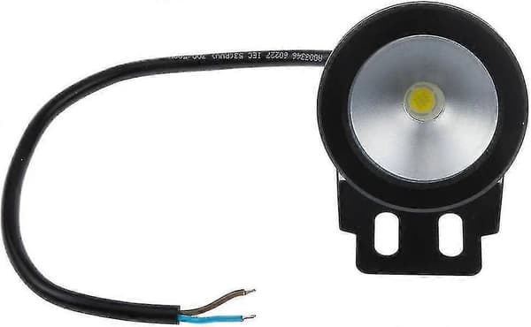 【03】10w 12v Sort Ip68 Vandtæt Med Flod Undervandslys Til Swimmingpool Dam Belysning, Kold Hvid
