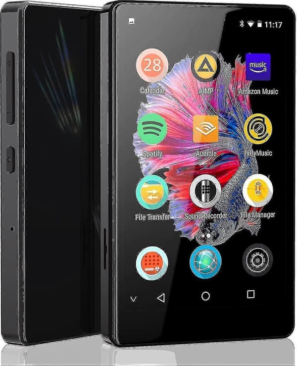 【03】MP3-afspiller Bluetooth med Spotify til børn, Audible, webbrowser (aftagelig), musik, 4,0\" IPS-skærm