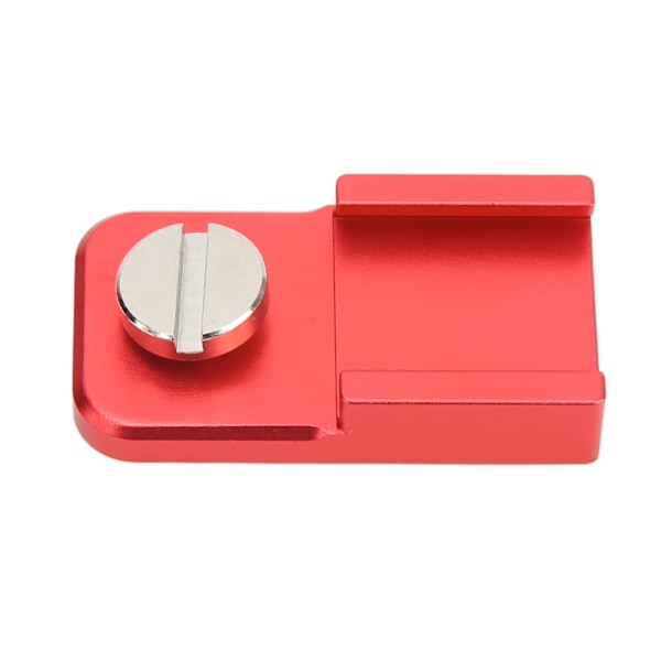 Kamera Cold Shoe Mount Aluminiumlegering Cold Shoe Mount Adapter med 1/4in Skrue til Mikrofoner Fyldlys