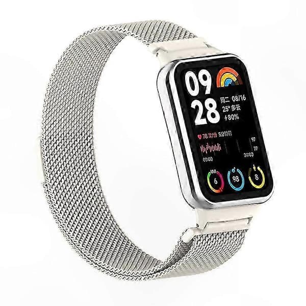 Magnetisk Milanese Loop-rem i rustfrit stål med stik til smart aktivitetsmåler Multicolor Style E