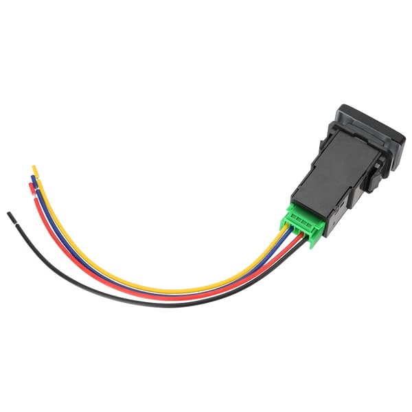 12V 4-polet trykknapkontakt til Toyota med LED-baggrundsindikatorlys