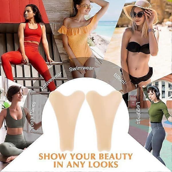 【03】Camel Toe Concealer til Kvinder, Y-formet Silikone Camel Toe Concealer til Badedragt, Sømløse Undertøjsindlæg Beskyttelse til Svømning 1 set
