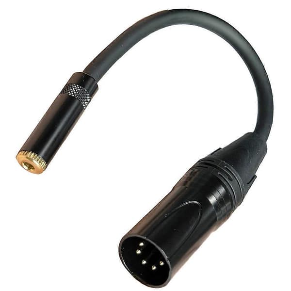 Han 5-polet XLR balance til 3,5 mm hun lydkabel til scene og hovedtelefoner