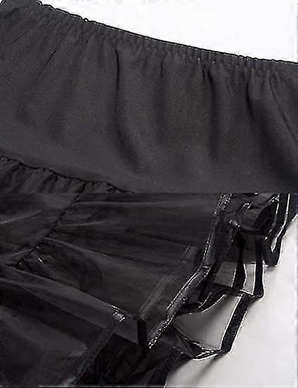 50-tals underkjol Rockabilly Klänning Crinoline Tutu Underkjolar för kvinnor - Snngv Black S