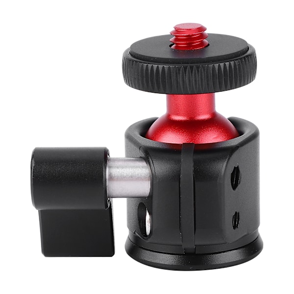 VBESTLIFE Metall 360 Graders Vridbar Mini Kulled 1/4\" Skruvfäste för DSLR Kamera Fyllnadsljus