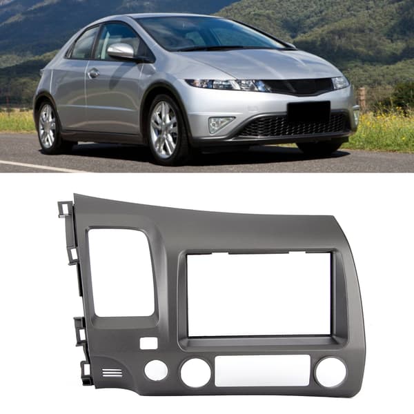 Bil Interiör Navigation GPS Panel Ram Trim Cover Tillbehör Passar Honda Civic 2006-2011