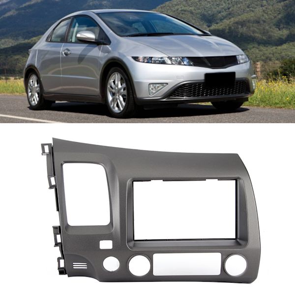 Bil Interiør Navigation GPS Panel Ramme Trim Cover Tilbehør Passer til Honda Civic 2006-2011
