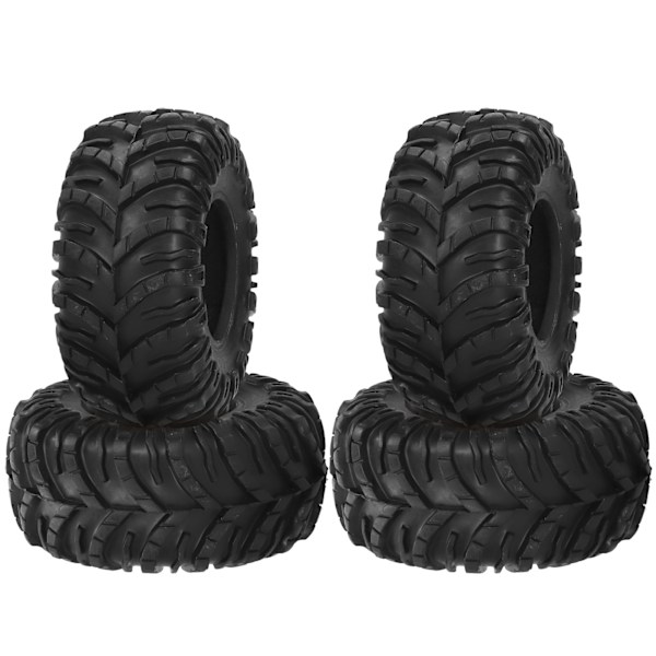 4 st 130/58 mm Gummi RC Crawler Däck med Svampfoderremsa Mönster Universal RC Delar