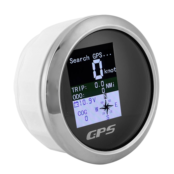 85mm Nopeusmittari GPS Auto Vene Insinööri Ruostumaton Vedenpitävä Digitaalinen Mittari Musta Kellotaulu