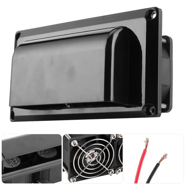 Side Air Vent Ventilations Udstødningsventilator Autocamper Trailer RV Hvid 12V til Camper Trailer Båd Marine Yacht