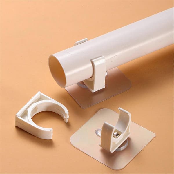 Holdbare PVC-rørbeslag til vægmontering, sæt med 10, pålidelig støtte til rør i professionelle installationer 25mm