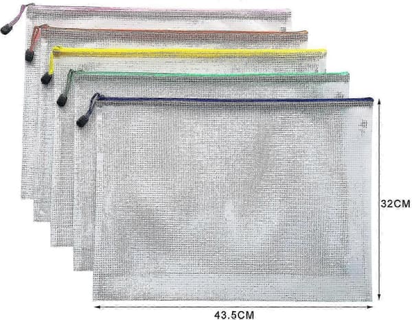 ZK - A3 Dokumentmappe Mappe Lynlåsposer Plastpunge Mappe (a3-10 stk)
