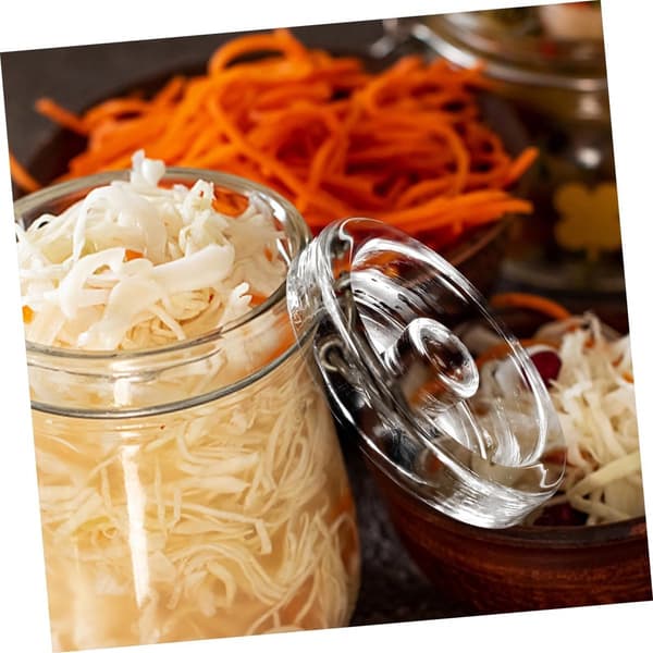 【03】Fermented SS Container, with Handle, Suitable for Wide Mouth Mason Jars, Food Storage, 7.2cm x 2.8cm, 4-pack