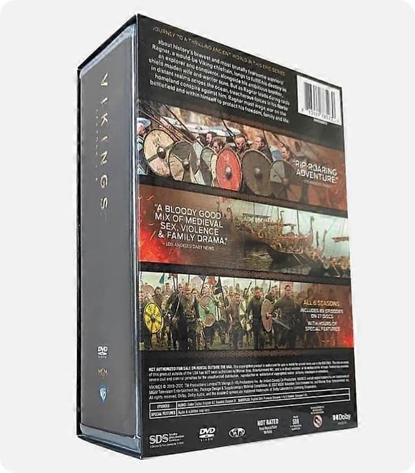 【03】Vikings: The Complete Series Sæson 1-6 27-disk DVD Box Set ALL REGION