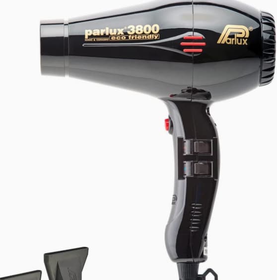 【03】Xox-Parlux 3800 Hårtørrer Ionic og Keramisk 2100 W Sort